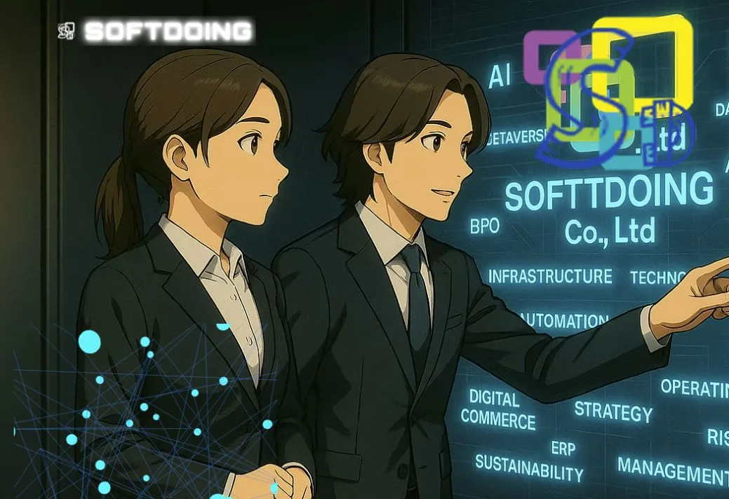 SOFTDOING株式会社の公式サイトのファーストビュー